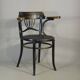 Office Armchair No. 6 E ZP by Fischel, 1910, Bistro type, wooden seat