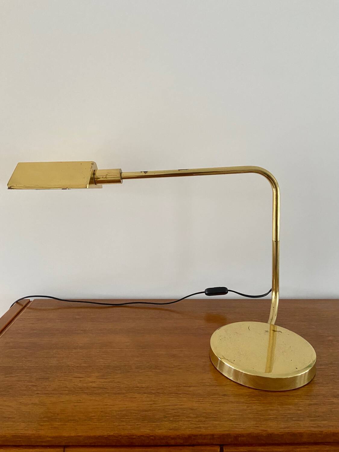 Brass desk lamp