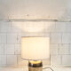 Chromed metal table lamp anni '70 italia