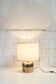 Chromed metal table lamp anni '70 italia