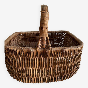 Brown wicker basket