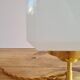 Opal glass table lamp
