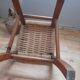 Wooden children's chair, rope seat, circa 1950
