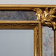 Miroir doré de style baroque par Deknudt, Belgique 20e siècle