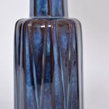 Pair of blue Mid-Century Modern Stoneware table lamps model 1033 by Soholm