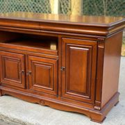 Louis Philippe country wooden sideboard with 2 drawers and 3 doors 126cm
