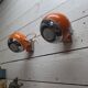 Pair of vintage 70s eyeball wall lights.