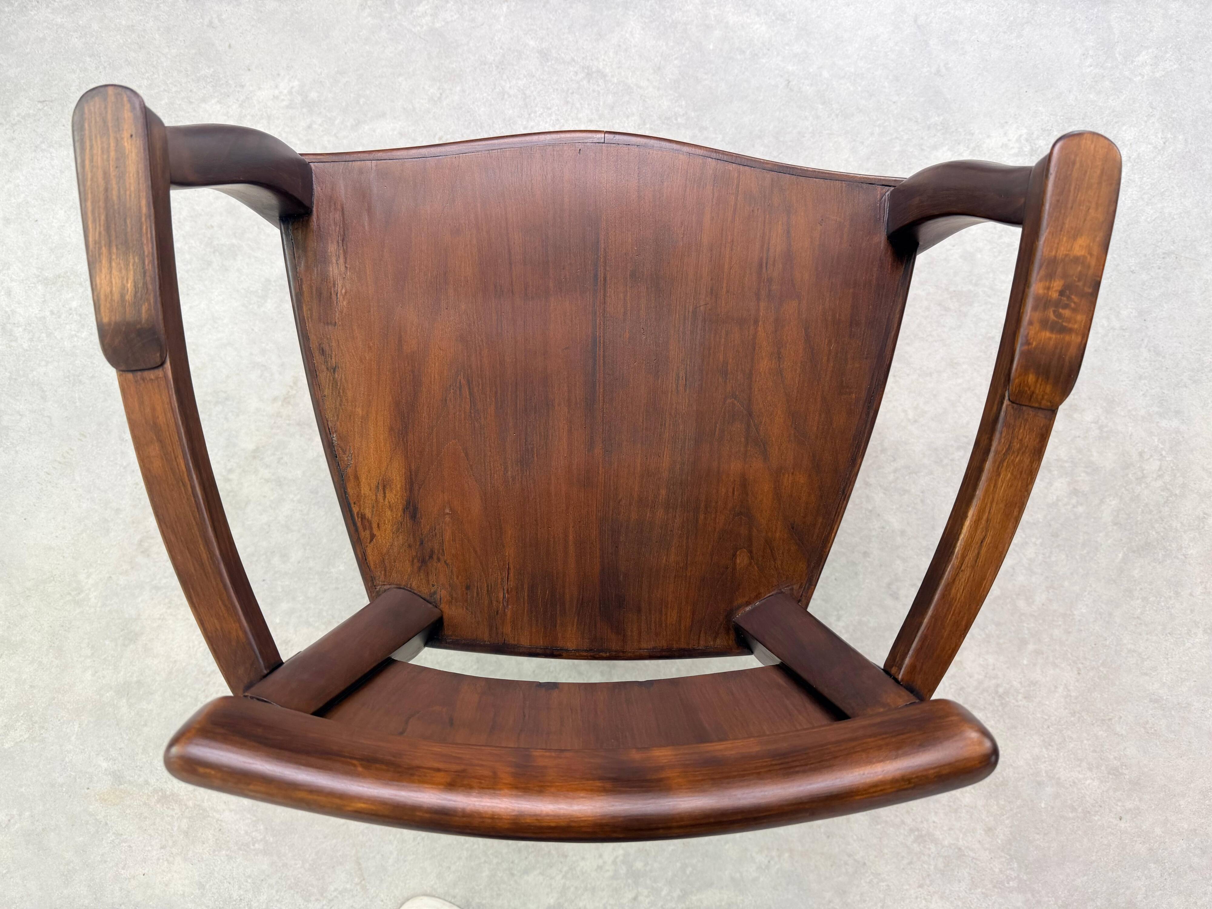 Set of 4 Art Deco armchairs