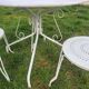 Salon de jardin fer 1 table 2 chaises
