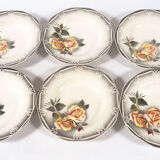 Set of 6 Digoin plates