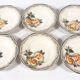 Serie de 6 assiettes Digoin