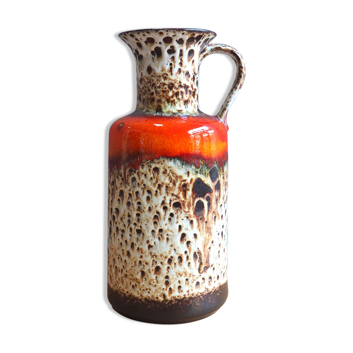 Fat Lava Jasba ceramic floor vase, 1960