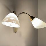 Pair of Large Vintage Modular Wall Lights, 50s
