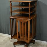 Revolving Walnut Bookcase, stamped G.Lancelin – 1900