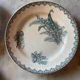 Series of 4 Terre de Fer St Amand dessert plates