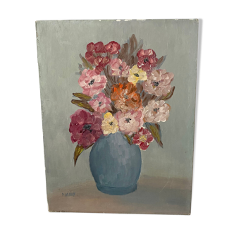 Oil on ancient canvas