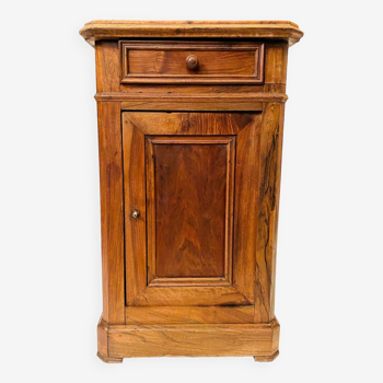 Louis Philippe bedside table in 19th century walnut