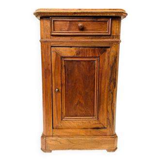 Louis Philippe bedside table in 19th century walnut
