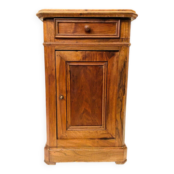 Louis Philippe bedside table in 19th century walnut