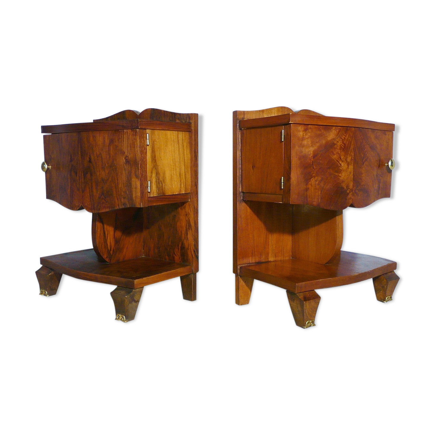 Pair of rosewood bedsides