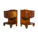 Pair of rosewood bedsides