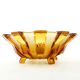 Bol à fruits Art Déco, en verre, Val Saint Lambert, Belgique, années 1950
