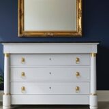 Empire style chest of drawers, 19th century, painted