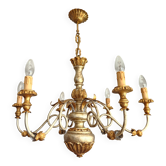 Antik vergoldet versilbert Kronleuchter Florentiner Rococo Louis XV Italien