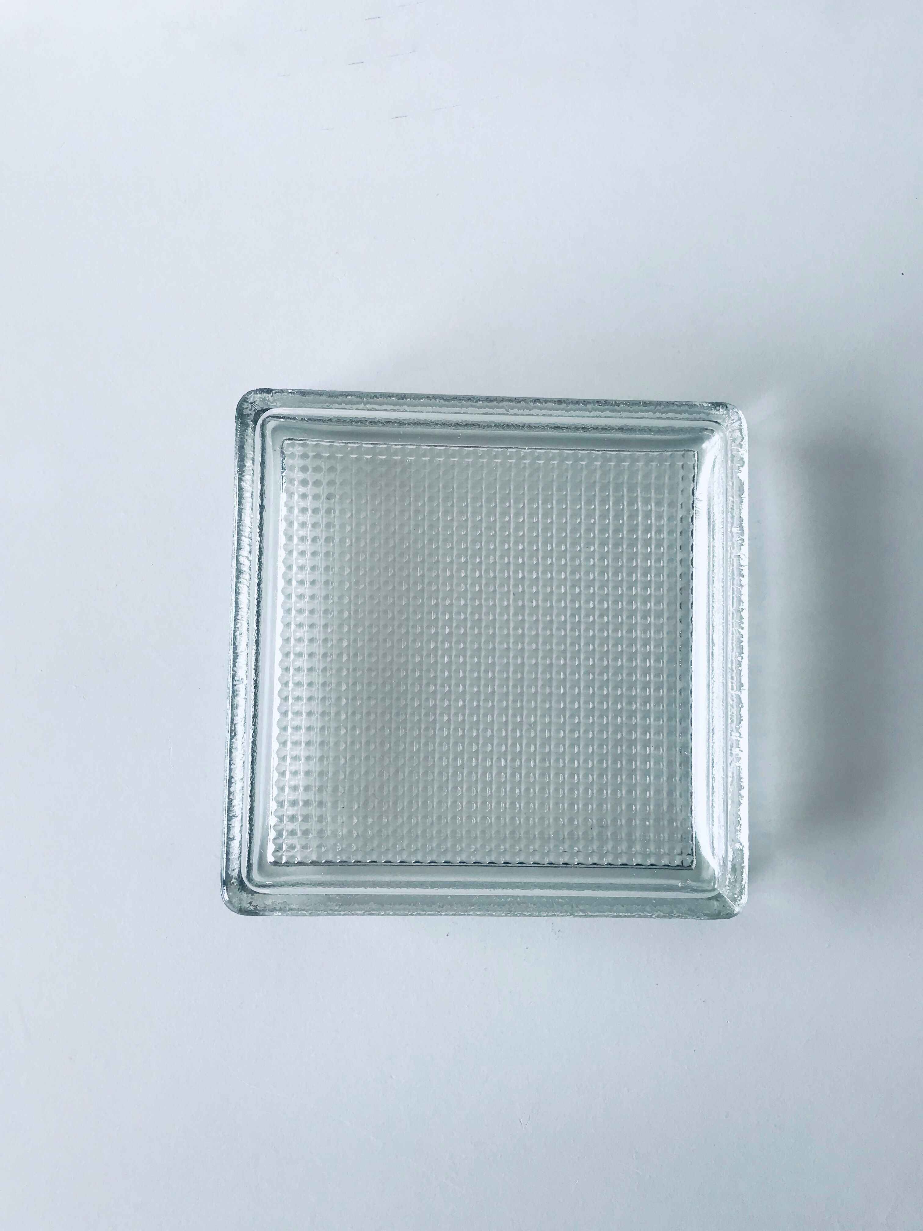 Glass square catchall
