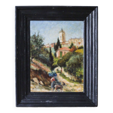 Oil on panel by A. Poulain - Cagnes sur Mer
