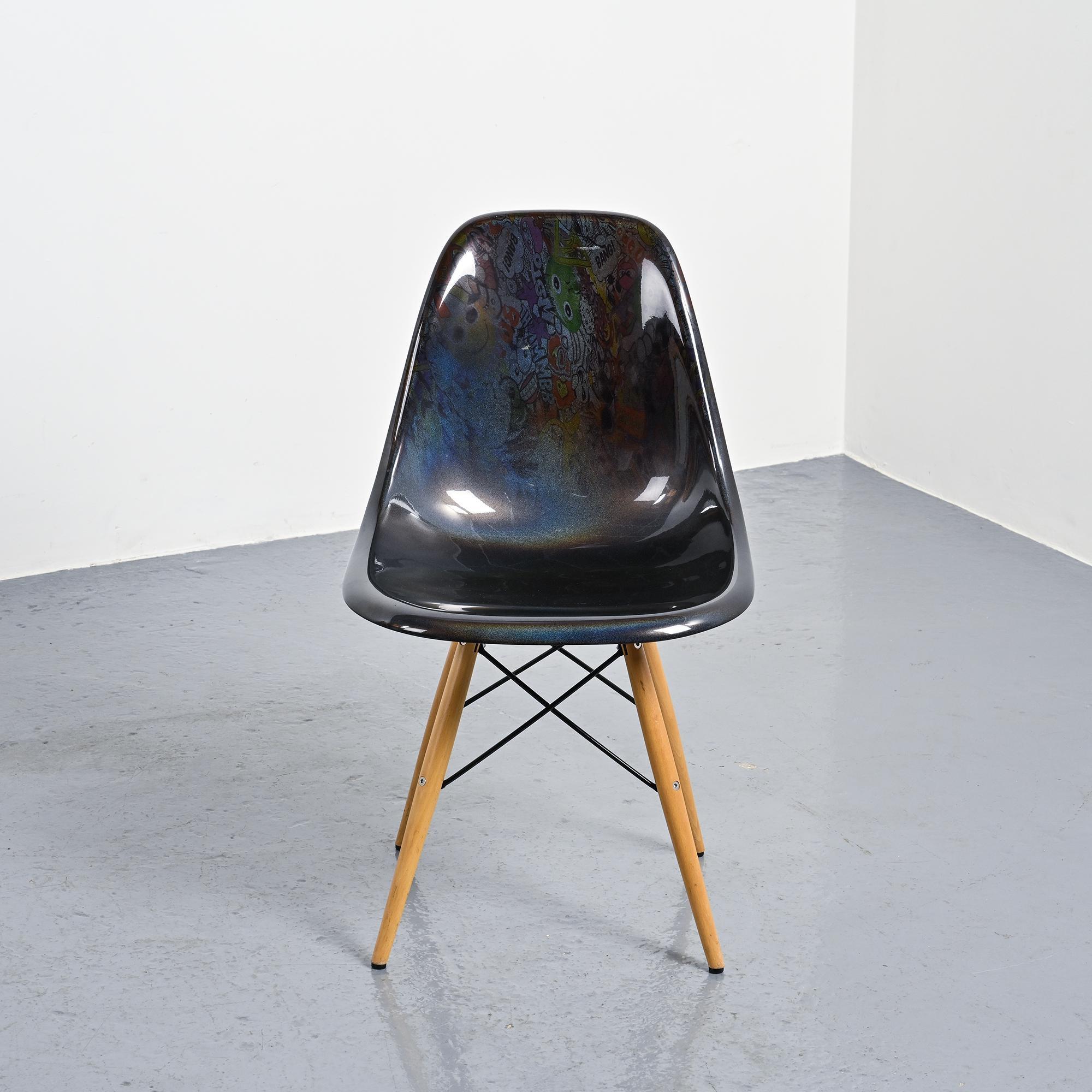 Eames chair customised by an artist, circa 2000