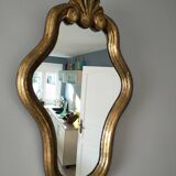 old mirror in gilded wood