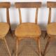 Ensemble de 4 chaises de bistrot luterma, estampillées