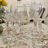 Crystal wine glasses (bud-shaped foot)