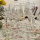 Crystal wine glasses (bud-shaped foot)