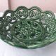 Green ceramic bowl