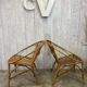 Pair of rattan armchairs