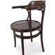 Bistro Chair Curved Wood Thonet Style - Dark Walnut - Vintage
