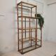 Bookcase, vintage bamboo shelf.