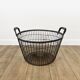 Old metal harvest basket