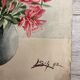 Aquarelle pivoines vintage