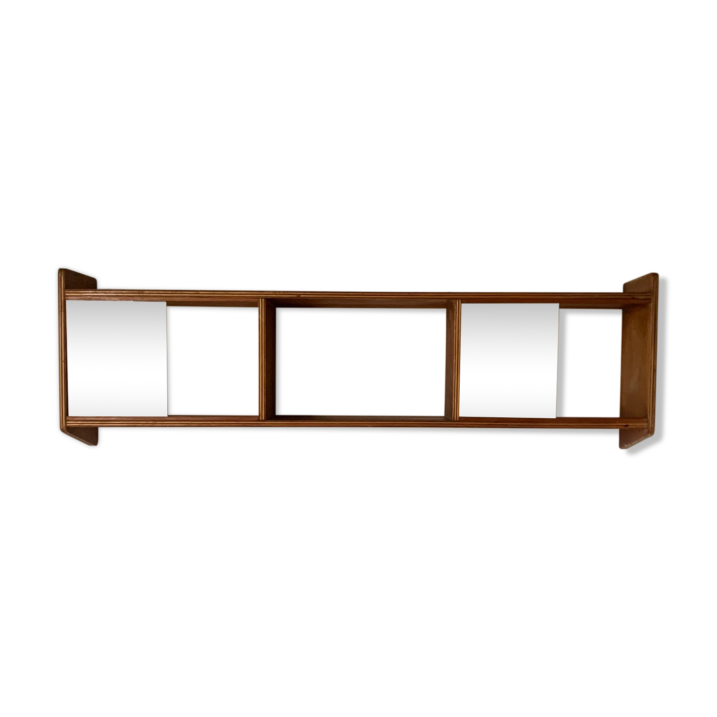 Bookcase vintage pyramidal wall shelf