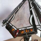 Tiffany style lamp, stained glass, art nouveau