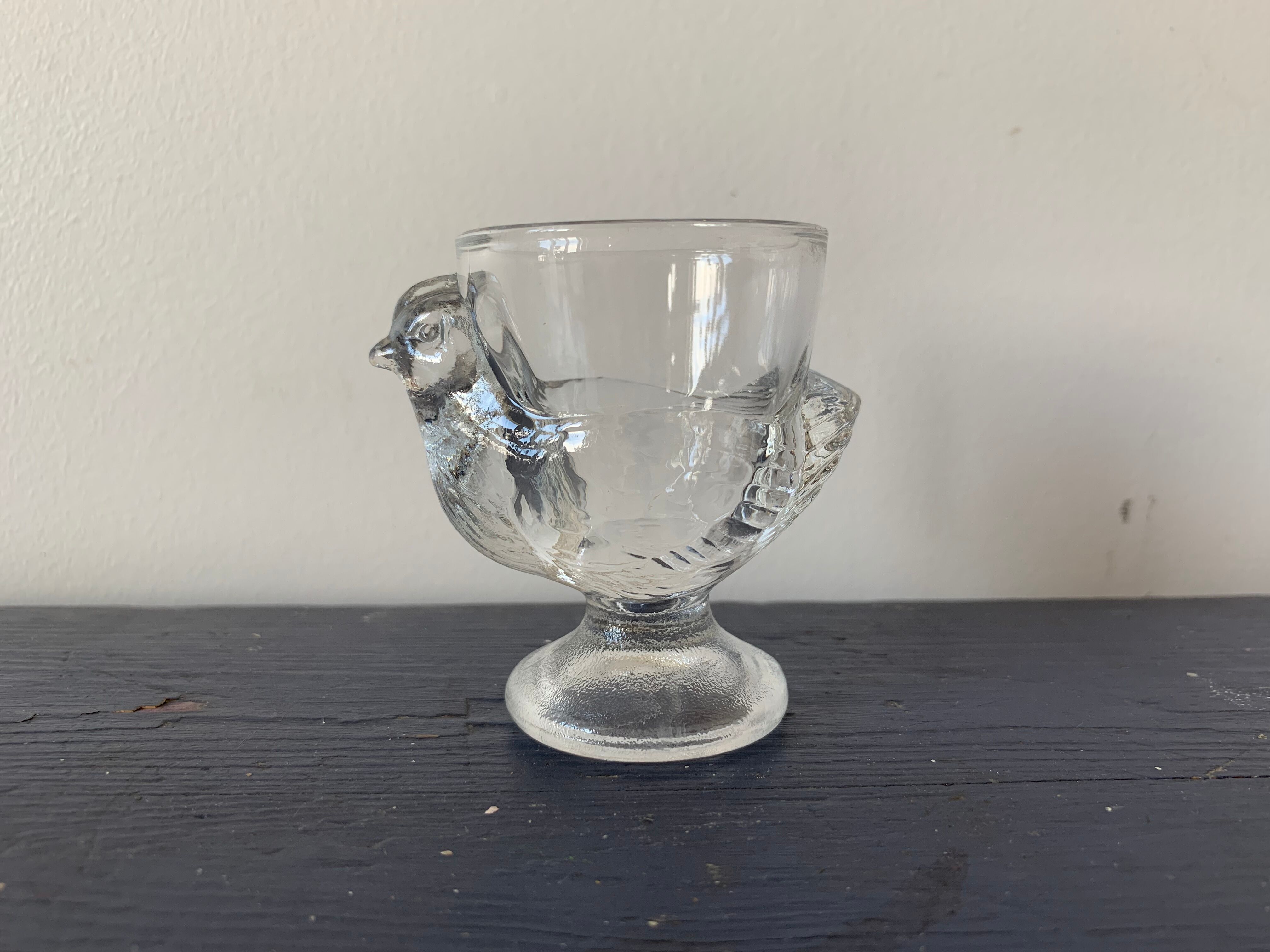 Set of 4 glass hens
