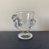 Set of 4 glass hens