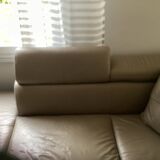 Leather corner sofa