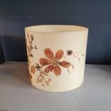 Large vintage lampshade with dried flowers