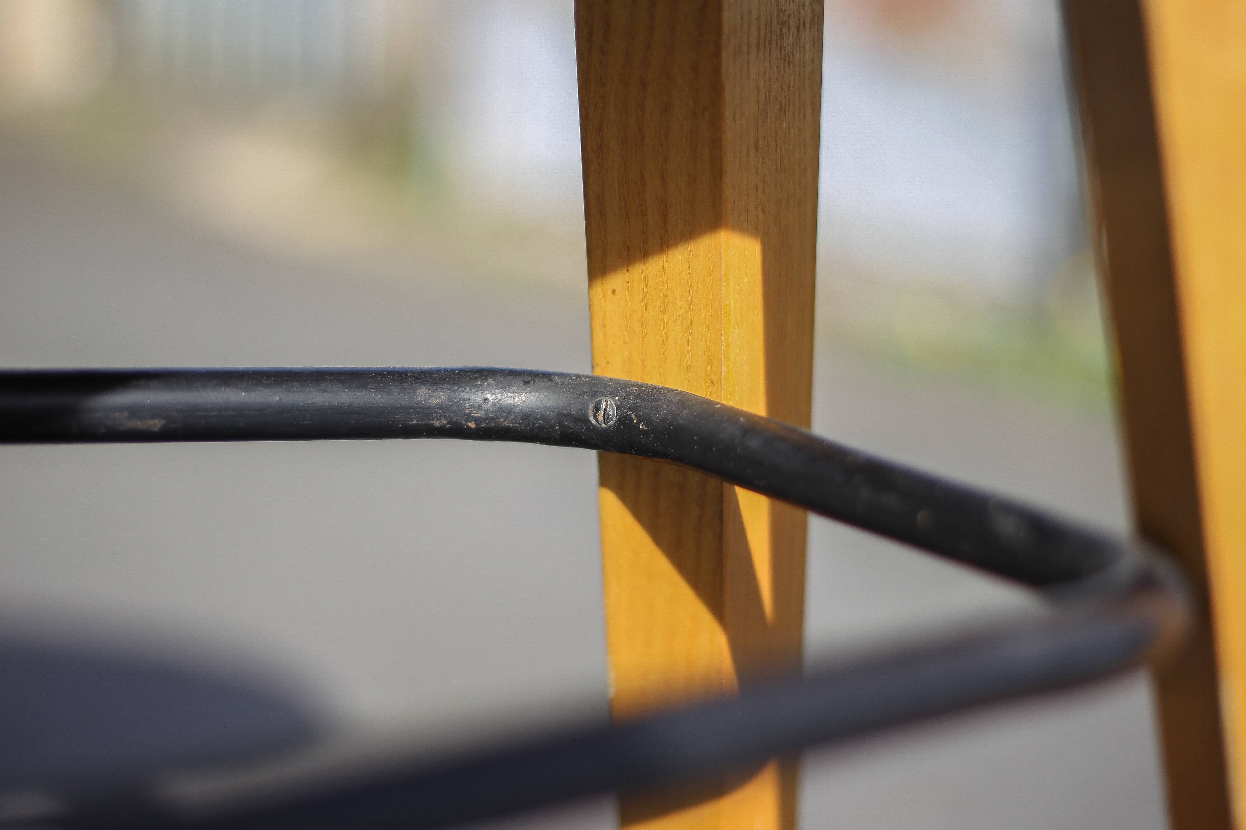 Formica bean table and compass feet, office table, side table, vintage table, 60's