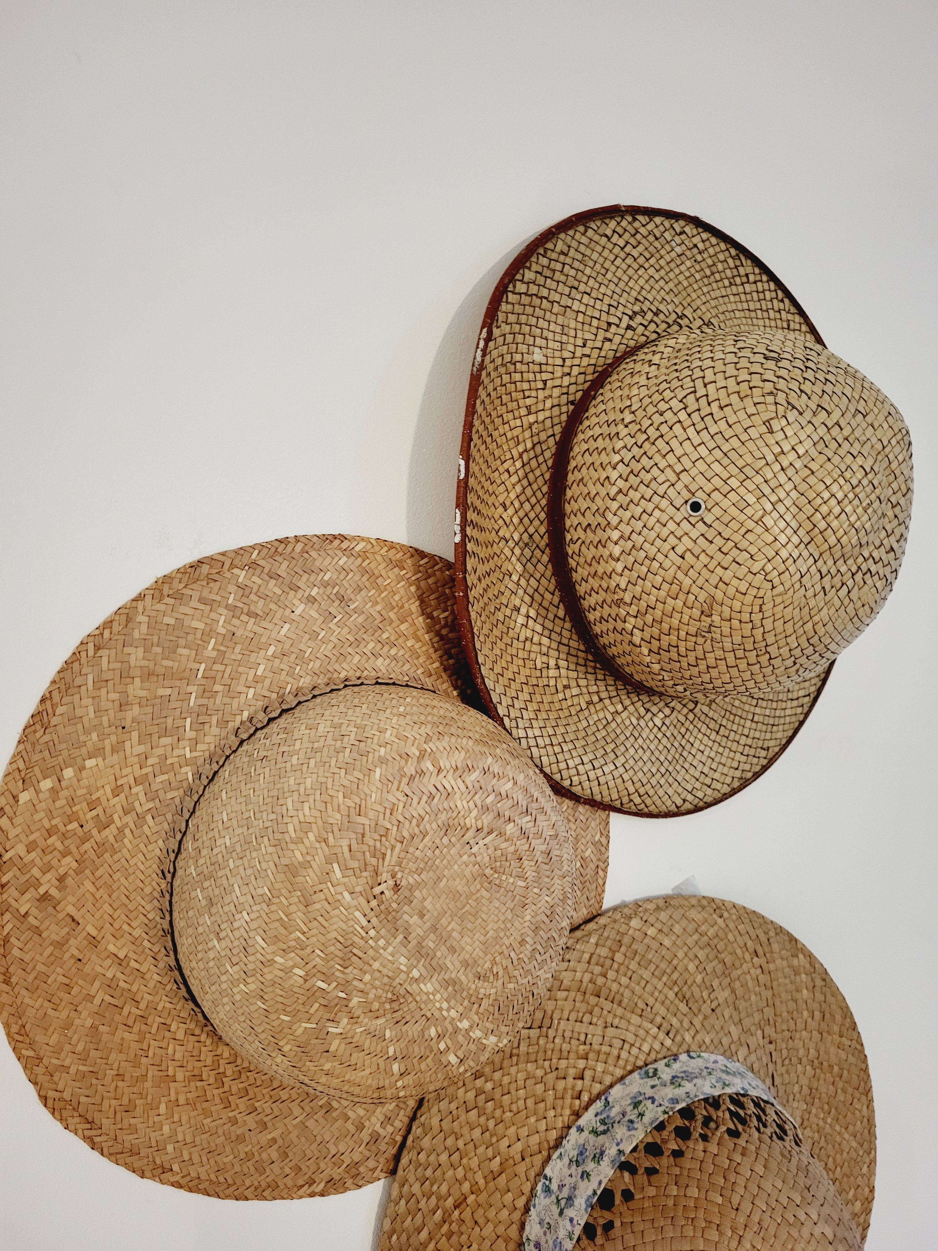 Wall decoration hats vintage