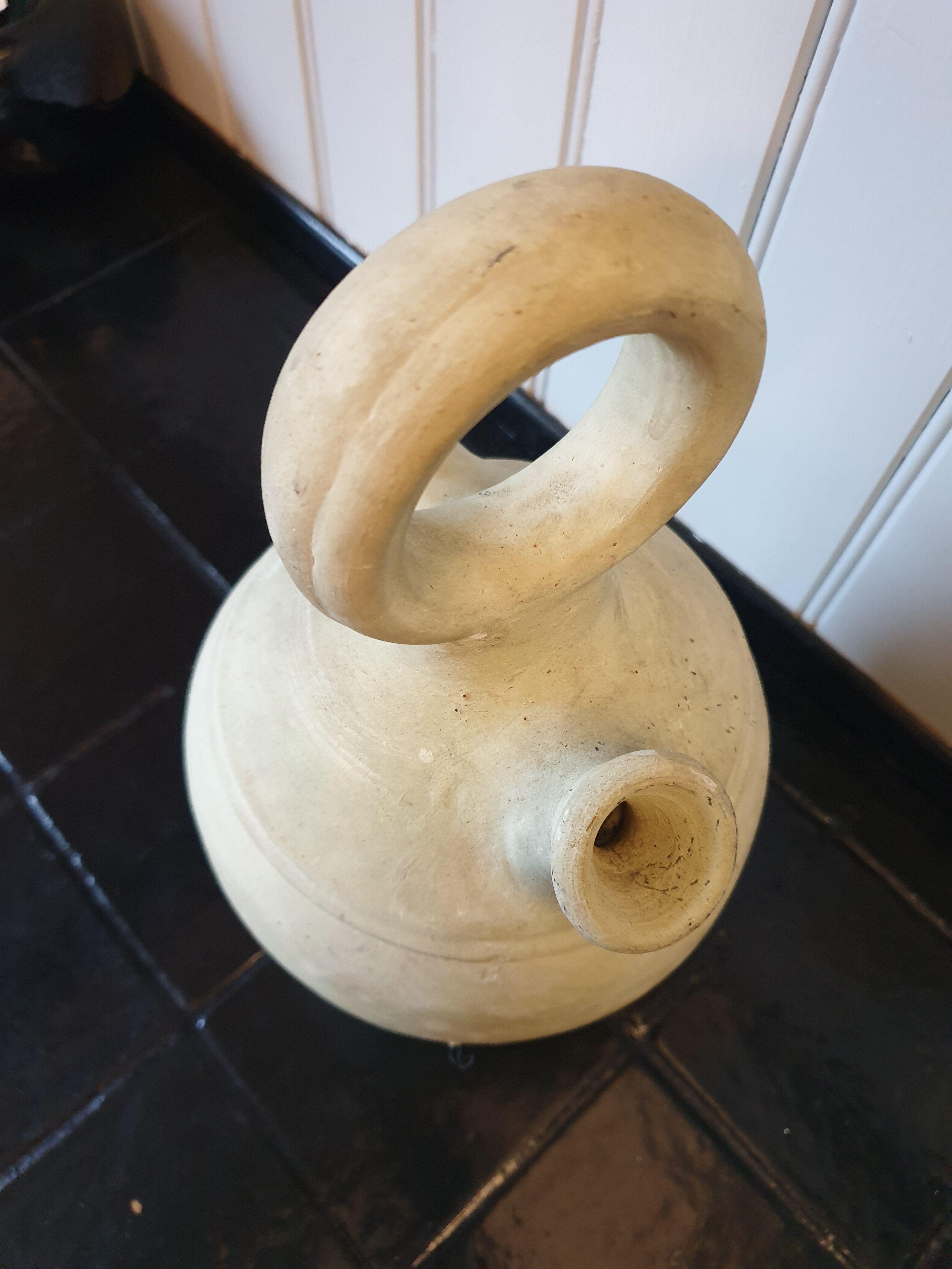Ceramic ethnic water jug or pitcher